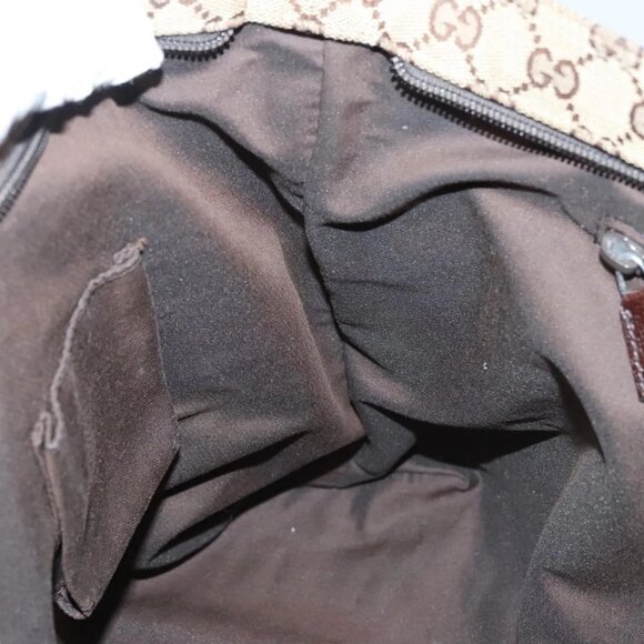 GUCCI GG Canvas Web Sherry Line Shoulder Bag Beige Green Red 189751 Auth am8390 - Picture 12 of 16